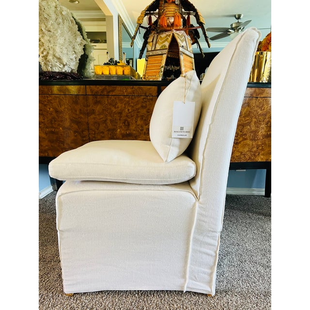 Harbour Furniture Belgian Linen Slipcovered Bondi Dining/Side Chair