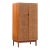 Kipp Stewart for Calvin Mid Century Walnut and Cane Front Cabinet Armoire For Sale
