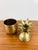 Vintage 1970s Hollywood Regency Brass Pineapple Container Vessel / Candlestick For Sale - Image 4 of 4