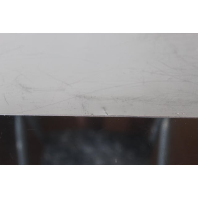 1970s Paul Evans Style Chrome Cantilevered Side Table Night Stand Vintage For Sale - Image 14 of 17