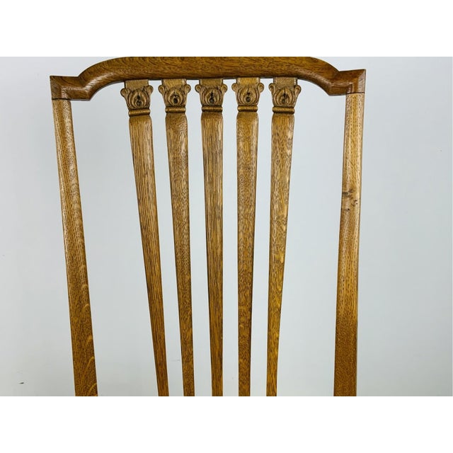 Brown Antique Louis XVI Style Side Chairs With Caned Seats—A Pair For Sale - Image 8 of 16