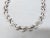 Vintage Signed Monet Textured Rhodium Plated Collar Necklace For Sale - Image 10 of 11