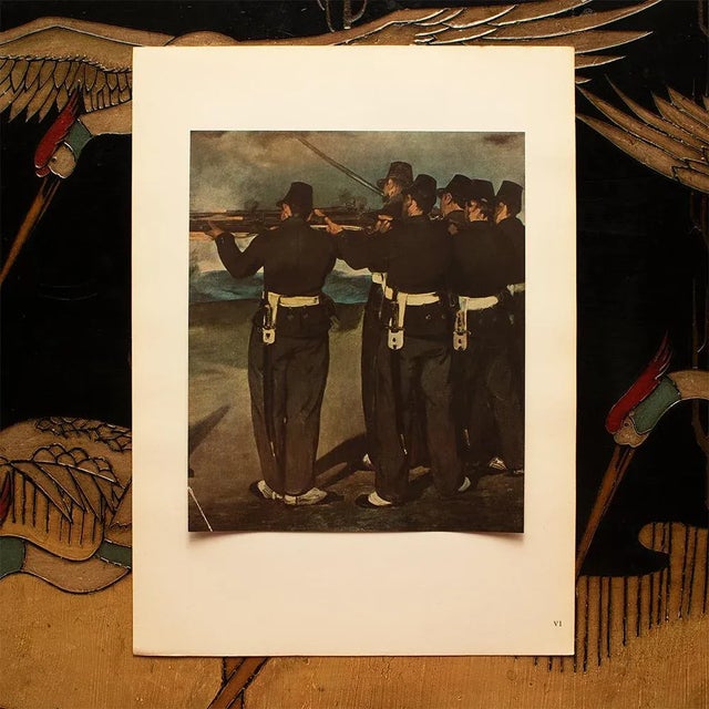1940s 1949 After Edouard Manet "The Execution of Emperor Maximilian" First Edition Parisian Print For Sale - Image 5 of 8