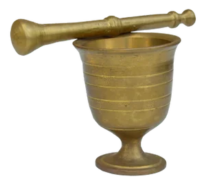 Vintage Brass Mortar & Pestle