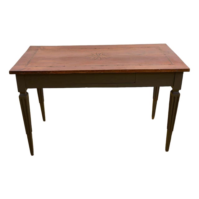 Vintage Inlaid Wooden Table For Sale