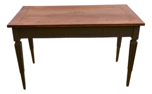 Vintage Inlaid Wooden Table