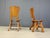 Brutalist Dutch Rustic Oak Dining Chairs, 1960s, Set of 6 For Sale - Image 3 of 12