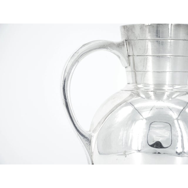 English Late 19th Century Silver Plate Tableware Serving Water Pitcher For Sale - Image 4 of 13
