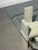 Silver Travertine and Glass Coffee Table by Willy Ballez For Sale - Image 8 of 10