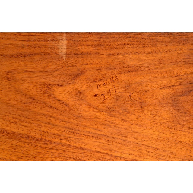 Arthur Espenet Carpenter Wrought Iron Coffee Table in Narra Wood 1960 For Sale - Image 10 of 11