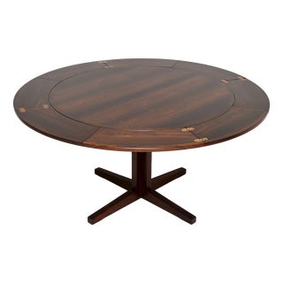 Vintage Danish Flip Flap Lotus Dining Table from Dyrlund, 1960 For Sale