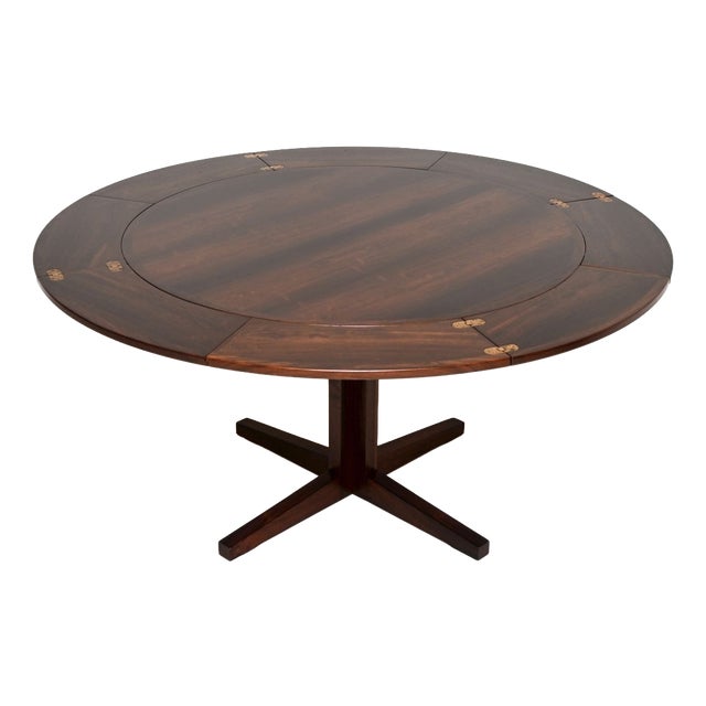 Vintage Danish Flip Flap Lotus Dining Table from Dyrlund, 1960 For Sale