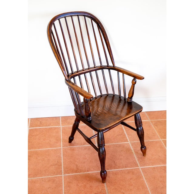 Antique Windsor Armchair, 1840s For Sale - Image 18 of 18