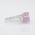6.4Ct Natural Kunzite Ring With Natural Diamonds Accents: Solid 14k Gold, Size 6.75 For Sale In Columbus - Image 6 of 8