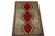 Hand-Knotted Gabbeh Rug with Geometric Pattern For Sale - Image 4 of 11