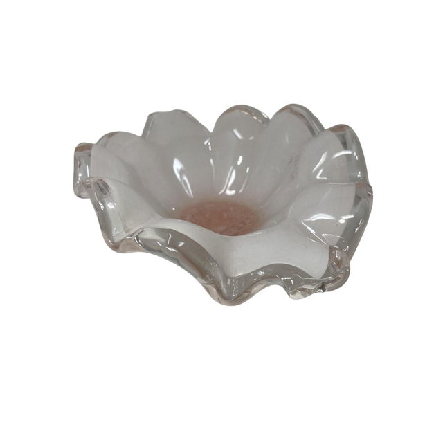 Neoclassical Italian Glass Centerpiece For Sale - Image 3 of 4