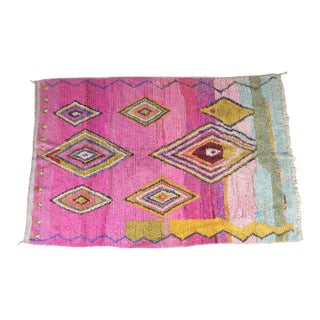 Pink Moroccan Boujaad Rug - 9.3 X 6.33 Ft For Sale