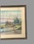 Mid 20th Century Vintage Riverside Landscape Framed Pastel Watercolor Painting With Sailboat For Sale - Image 5 of 6
