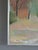 Blush Mid-Century Modern 'Pastel Grove' Vintage Original Landscape Oil Painting, Framed For Sale - Image 8 of 14