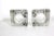 Glass Vintage Pair of Nybro Sweden Volcano Crystal Candleholder Bookends Designed by Tord Kjellstrom For Sale - Image 7 of 10