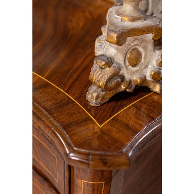 Tuscan 1890s Walnut and Mahogany Four-Drawer Commode with Banding Inlay For Sale - Image 15 of 15