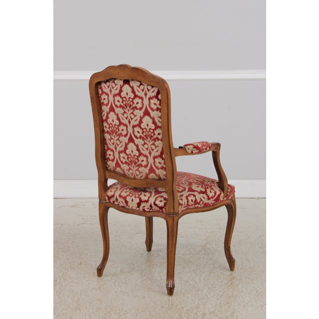 1960s Set of 10 Auffray & Co French Style Cane Back Dining Chairs For Sale - Image 5 of 18