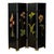 Vintage Chinese Carved Four-Panel Screen in Polychrome Lacquer For Sale In Atlanta - Image 6 of 6