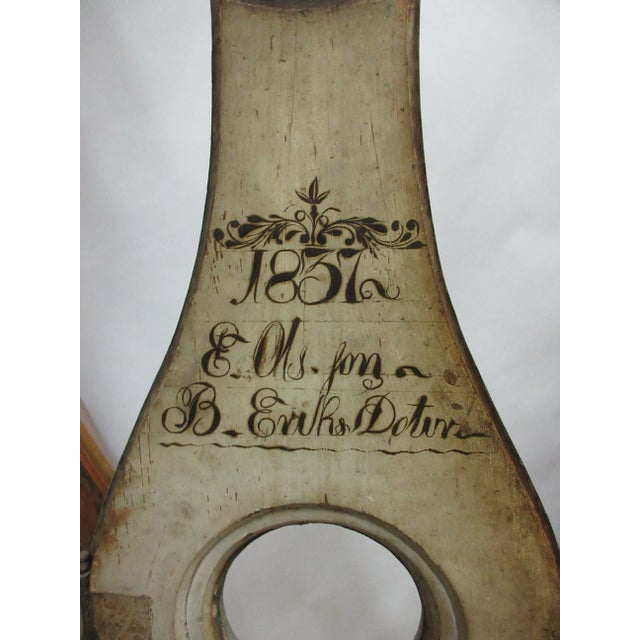 Maroon Mora Clock Swedish For Sale - Image 8 of 9