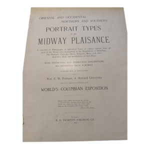Portrait Photos - Middle Eastern & African People Columbian Exposition Book 1894