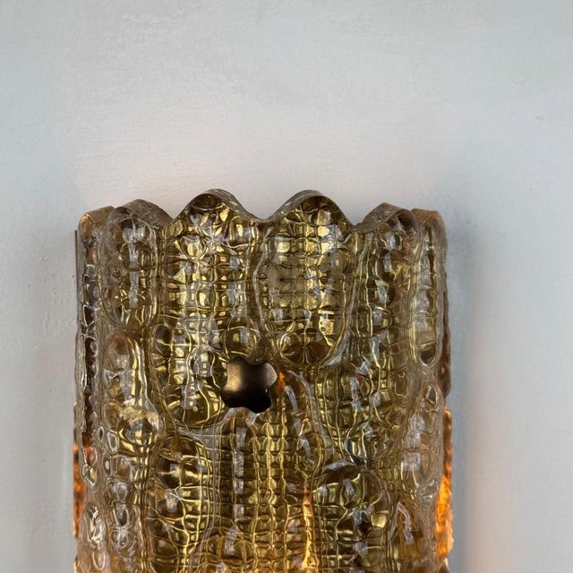 Glass and Brass Wall Lights by Carl Fagerlund for Orrefors, 1970s, Set of 2 For Sale - Image 12 of 18