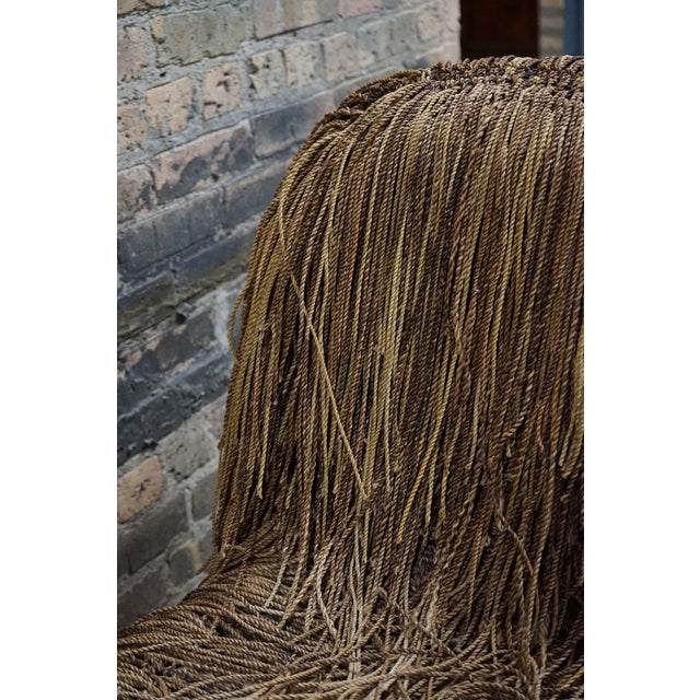Metal 1970s Shaggy Rope Chair Aka the "Cousin It" in the Style of Corito Escario-Yu or the Campana Bros For Sale - Image 7 of 7