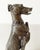 Mid 20th Century Vintage Bronze/Brass Whippet/Greyhound Dog Figure on Turned Wood Base For Sale - Image 5 of 9
