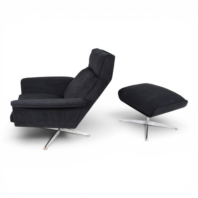 Siesta 62 Lounge Chair with Ottoman by Jacques Brule for Kaufeld, 1960s, Set of 2 For Sale - Image 15 of 18