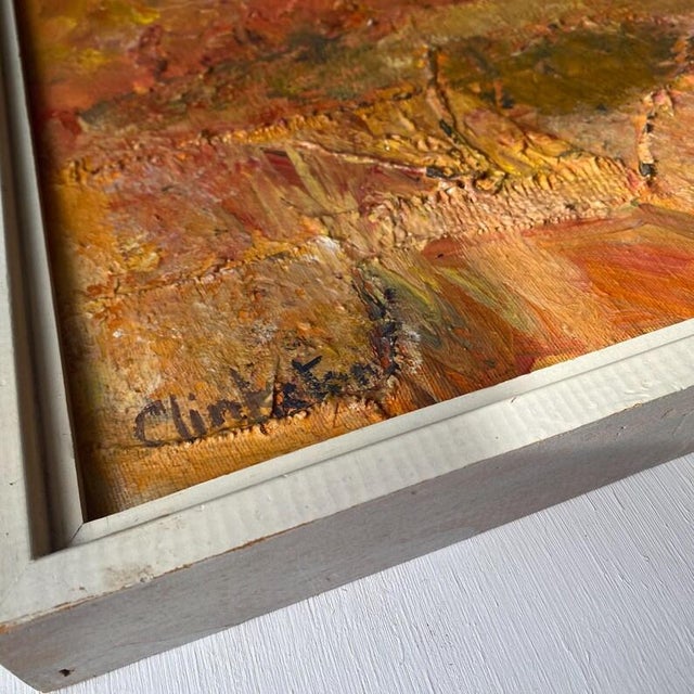 Wood 1970 Abstract Expressionist Landscape by Barbara Ann Clinkston (1931–2022) For Sale - Image 7 of 14