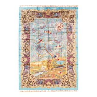 Exquisite Design Paris Palace Fine Power Loom v. Silk Rug For Sale