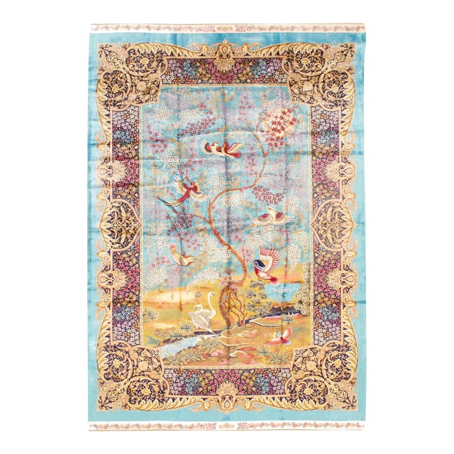 Exquisite Design Paris Palace Fine Power Loom v. Silk Rug For Sale