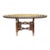 Brass Tray Top Coffee Table on Wood Stand For Sale