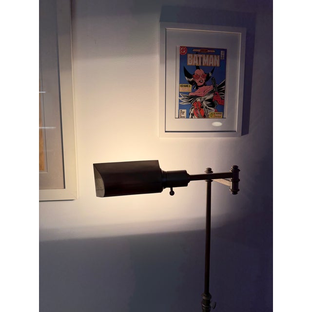 Industrial Restoration Hardware 1900s Pharmacy Task Floor Lamp For Sale - Image 3 of 4
