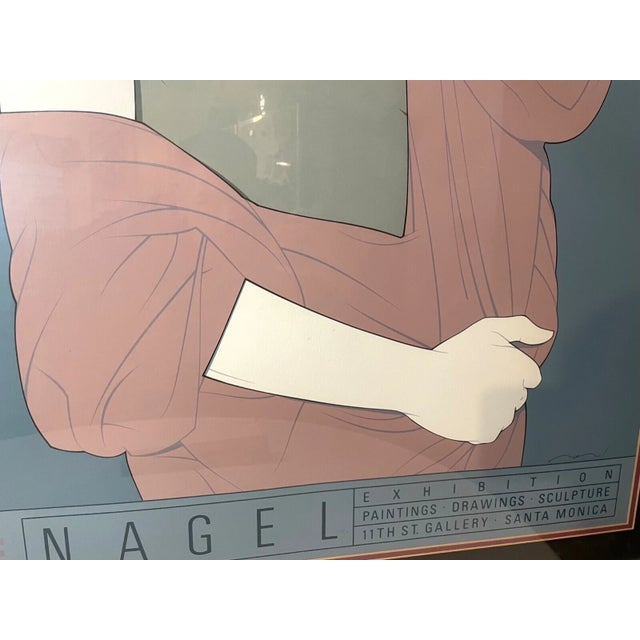 1980s 1980s Huge Original Patrick Nagel Gallery Limited Edition Silkscreen Print Serigraph For Sale - Image 5 of 12