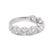 Platinum Platinum 2.63ctw Round Lab Grown Diamond Shared Prong Half Eternity Band Ring, Size 8 For Sale - Image 8 of 10