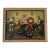 1970's Vintage Cartoon Style Whimsical Bar Scene Oil on Canvas Painting For Sale