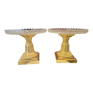 French Empire Ormolu and Cut Crystal Tazzas by Pierre-Philippe Thomire, 1810, Set of 2 For Sale