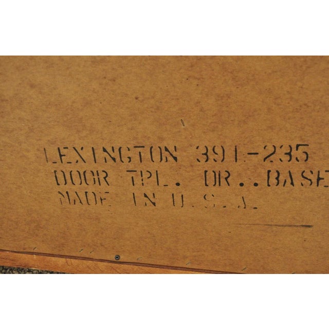 Lexington Victorian Sampler Oak Triple Dresser With Mirror For Sale - Image 10 of 13