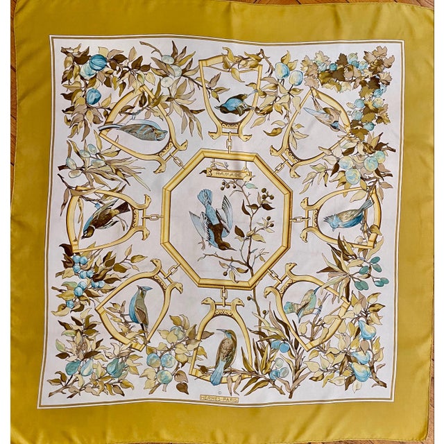 HERMÈS RAMAGE foulard Hermès Lenke Szechwnzyl 1967 For Sale