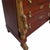 French-style Empire-style chest of drawers in mahogany and mahogany veneer, with a gray marble top and rich gilded bronze...