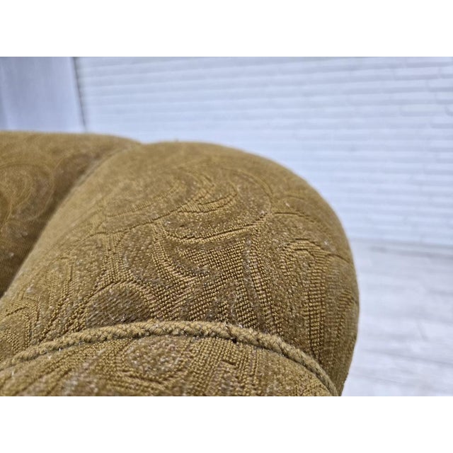 Danish 2-Seater Sofa in Green Wool, 1950s For Sale - Image 4 of 18