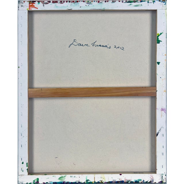 2010s Homage - Van Gogh - Abstract Expressionist Composition in Acrylic on Canvas by Charles David Francis For Sale - Image 5 of 5