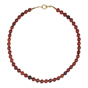 Ajd 17 Inch Rich Chocolate Brown Necklace With Diamond Chip Vermeil Clasp
