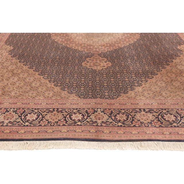 Mid 20th Century Vintage Persian Mahi Tabriz Rug - 06'08 X 10'00 For Sale - Image 4 of 9