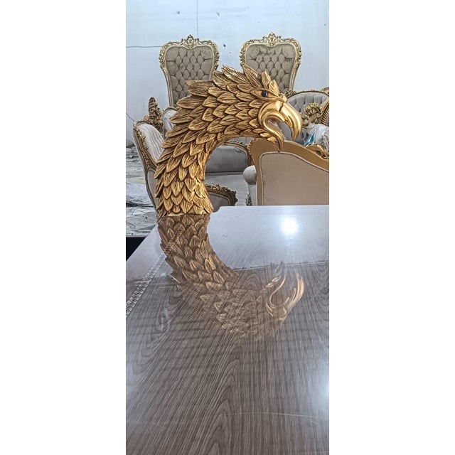1960s Sculptural Gold Eagle Executive Desk For Sale - Image 9 of 9
